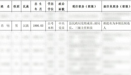 35岁民政局副局长公示任乡镇长，21岁时咋以高中学历聘为镇劳动服务站站长？相关回应：那时要求没那么严格