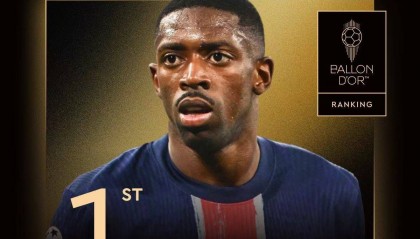 首次获奖！官方：28岁法国前锋登贝莱荣膺2025年金球奖