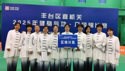 丰台区统计局调查队在丰台区直机关八段锦比赛中荣获一等奖