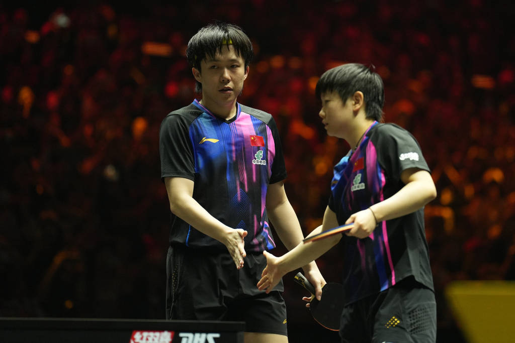 王楚钦/孙颖莎再次横扫赢球,国乒提前锁定大满贯混双冠军