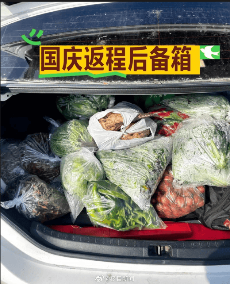 国庆返程高峰特写:全国最大收费站亮起“星河”,“后备箱母爱大赛”又来了