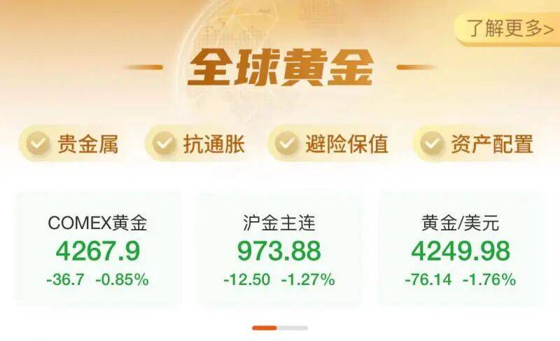黄金价格“大跳水”!创近一年最大跌幅 | 热聊